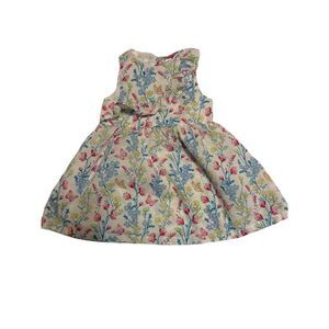 Penny M Girls' Pink Floral Butterfly Knee Length Dress Size M Casual